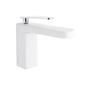 Single Handle Bathroom Sink Faucet Despertar White Grober