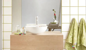 Camomila bathroom vessel sink designed by Sandra Suarez Bathco