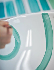 Lluvia I bathroom vessel sink designed by Ana Exposito. Bathco