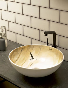 Verlorem I bathroom vessel sink designed by Jose Luis Ochoa Bathco