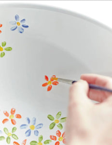Camomila bathroom vessel sink designed by Sandra Suarez Bathco