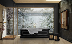 Petra Black - Ibiza marble Luxury Bathtub MV