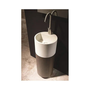 Loft pedestal modern bathroom vanity. Small bathrooms Taberner