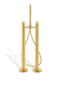 Nau bathroom free standing tub faucet. Brushed gold MV