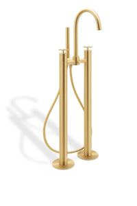 Nau bathroom free standing tub faucet. Brushed gold MV