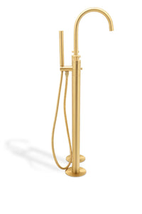 Nau bathroom free standing tub faucet. Brushed gold MV