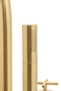 Nau bathroom free standing tub faucet. Brushed gold MV