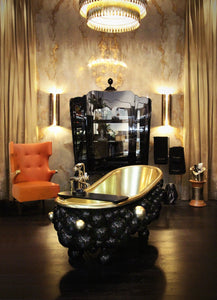 Newton Black Gold Luxury freestanding bathtub MV