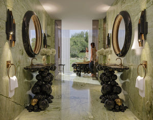 Newton Black Gold Luxury freestanding bathtub MV